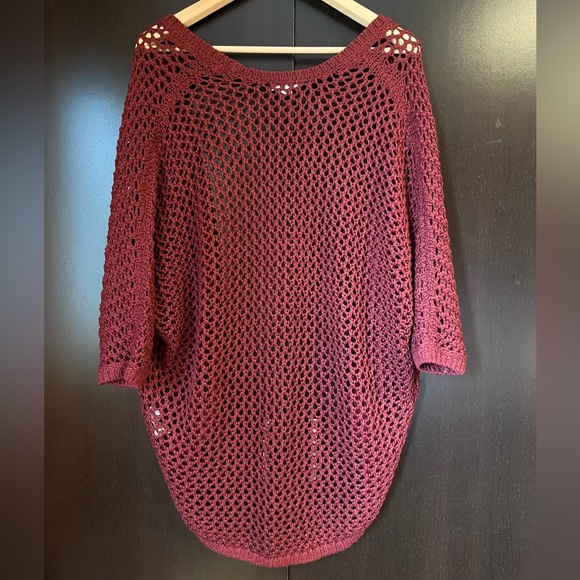 Garage Knit Cardigan, burgundy, size XS/S - Picture 3 of 3